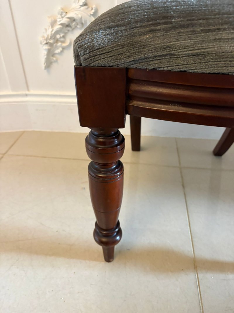 Antique Victorian Mahogany Balloon Back Dining Chairs – Set of Four - Image 12